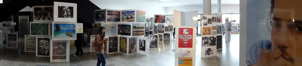Panorama of Poster Exhibition - Johann Wolfgang Goethe University - Frankfurt - Germany — Frankfurt am Main