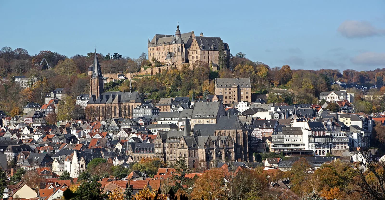 Stadtansicht von Marburg