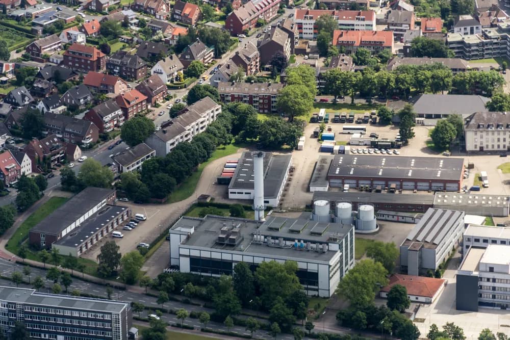 Münster, Heizkraftwerk der Westfälischen Wilhelms-Universität -- -- — Münster